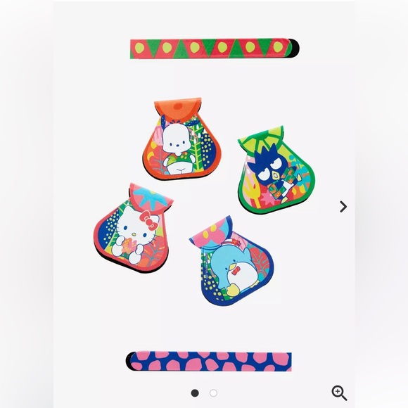 New hello kitty and friends magnetic page clips bookmark set - Picture 2 of 5